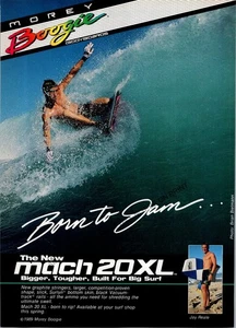 Mach 20XL Morey Boogie Bodyboard Jay Reale Print Ad Ephemera Wall Art Decor - Picture 1 of 1