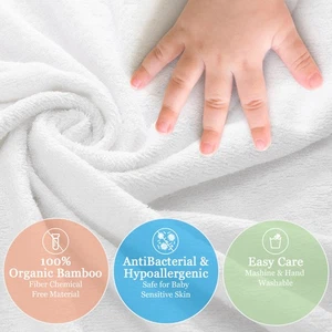 Kisdream Baby Hooded Towel Organic Bamboo Fiber Baby Bath Towels Bear DUFB - Picture 1 of 9