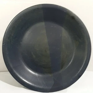 Iron Mountain Steinzeug Nancy Patterson blau runder Teller 10 5/8" Taiwan - Bild 1 von 6