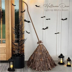 Halloween Deko - Herbstdeko für Zuhause - 5,2 Fuß riesige leuchtende Hexen Broo - Bild 1 von 5