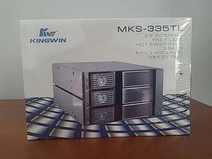 Kingwin MKS-335TL 3xSATA HDD do 2X5,25 cala Bay Trayless Hot Swap Rack - Zdjęcie 1 z 9