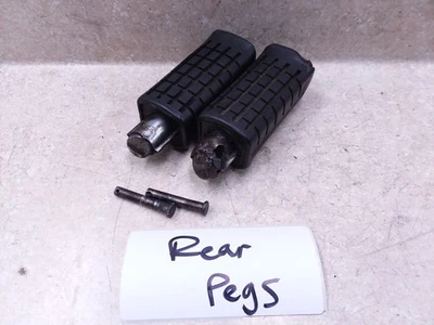 Honda 650 Nighthawk CB CB650 CB650SC Rear Footpeg Pair Damage 1985 ANX-C12 - Image 1 of 4