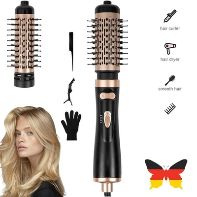 MARKENLOS 3 in 1 Föhnbürste Rotierend Stylingbürste elektrisch Haarstyler Lockenstab DHL