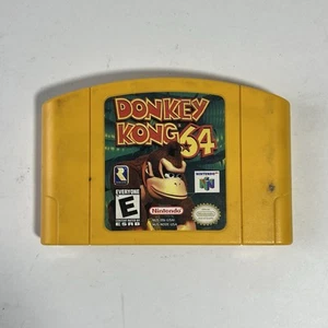 Nintendo 64 Donkey Kong 64 Authentic Yellow Game Cartridge 1997 getestet - Bild 1 von 3