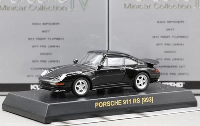 Kyosho 1/64 Porsche Collection 4 Porsche 911 Carrera RS 993 1995 Negro Foto 1 de 4