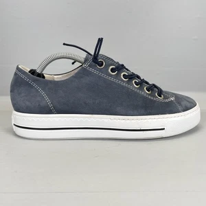 Zapatos informales Paul Green para mujer talla 5 cuero azul parte superior baja con cordones - Imagen 1 de 10