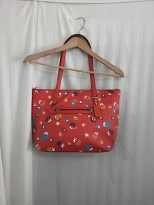 coach bag with flowers red (Q4P8) - Picture 1 of 13