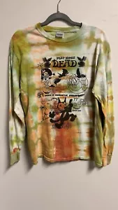 Gildan Tricecat Grateful Dead Play More Dead Tie Die grün Langarm 1/1 Gr. M - Bild 1 von 6