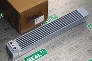 CSF 8240 Dual-Pass Engine Oil Cooler Silver BMW S54 Swap E30 E36 w/ AC - Picture 1 of 9