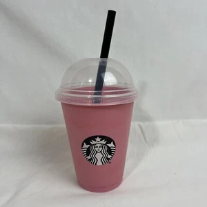 Blackpink + Starbucks Cup 16 Oz Reusable Pink Cold Cup Dome Lid - Picture 1 of 4