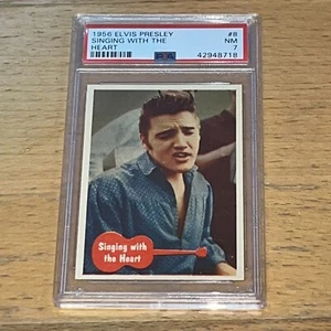 1956 Topps Bubbles Elvis Presley Series #8 PSA 7 - Picture 1 of 2