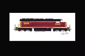 Carload Express DCR SD40 11"x17" stampa opaca firmata Andy Fletcher - Foto 1 di 1