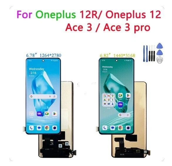 For OnePlus 12 / 12R Ace 3 /OnePlus Ace 3 Pro LCD Display Screen Touch Digitizer - Image 1 of 1