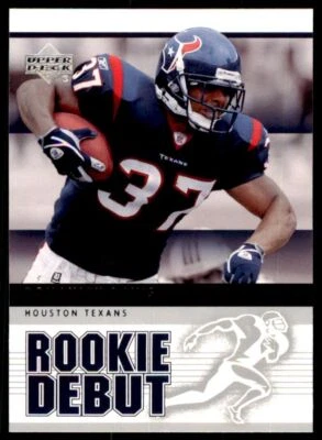 2005 Upper Deck Domanick Davis .  Houston Texans #40 - Image 1 of 2