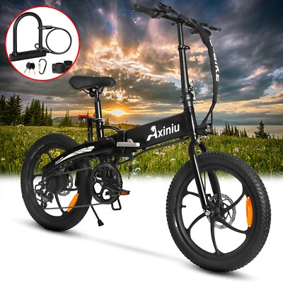 Bicicleta Eléctrica Plegable Axiniu para Adultos 850W 28MPH Bicicleta Eléctrica de Ciudad Negra Foto 1 de 4