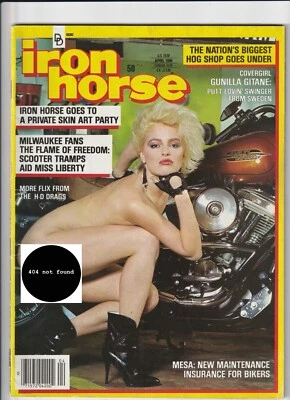 Easyriders Iron Horse V6 #58; April, 1986; centerfold included;  motorcycles; VG - Image 1 of 2
