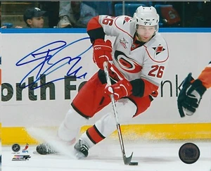 Signiertes 8x10 ERIK COLE Carolina Hurricanes handsigniertes Foto - COA - Bild 1 von 1