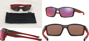 Oakley Mens Chainlink OO924710 Polarized Rectangular Sunglasses Grey Smoke, 57mm - Picture 1 of 10