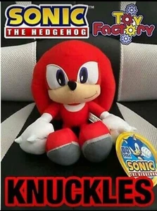 KNUCKLES Sonic the Hedgehog 12" Plush Stuffed Doll New With Tag Authentic SEGA - Picture 1 of 4