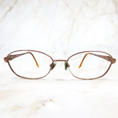 Marchon Tres Jolie Eyeglasses Frame Women's Rose Gold Full Rim Oval 53-16-135 Foto 1 de 4