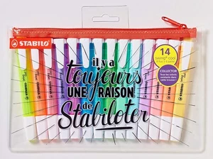 Resaltador STABILO Swing Cool Colores Surtidos Anti Secos Plumas - Estuche para Lápices de 14 - Imagen 1 de 2
