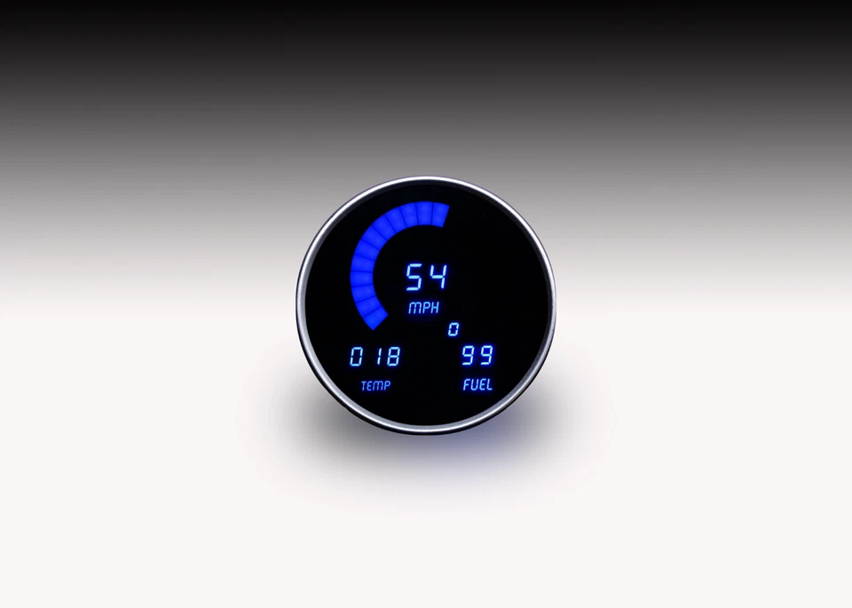 1955-1986 Jeep CJ Digital Dash Panel Blue LED Gauges Lifetime Warranty - Image 1 of 4