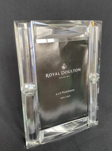 ROYAL DOULTON CRYSTAL Radiance Coll Facet Picture Frame NEW IN THE BOX 6x4 - Picture 1 of 10
