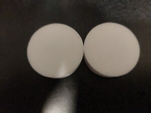35mm White Silicone Plugs Tunnels For Ears