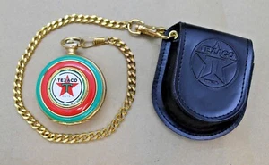The Franklin Mint Texaco Fire Chief Gasoline Pocket Watch - Picture 1 of 12