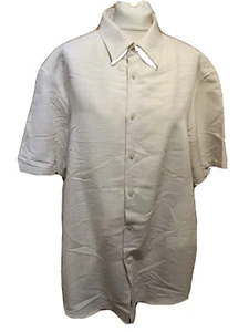 M&S Autograph Shirt U.K. XL Neutral In Colour Short Sleeved T4819 - Picture 1 of 6