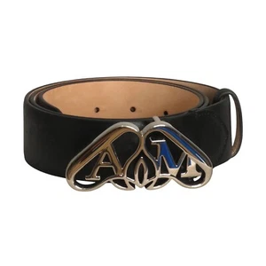 Alexander McQueen - Schwarzer Ledergürtel Neu mit Etikett, Taille 36 - Bild 1 von 2