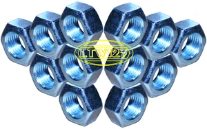 (50 Pc) M4-0.70/4mm Metric Hex Nut Coarse Thread Zinc Plated - Picture 1 of 2