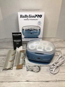 BaBylissPRO Nano Titanium Roller Hairsetter Professional 5 pc Flocked Jumbo Roll - Picture 1 of 12