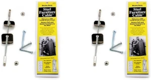 Cable para muebles 2830 plateado, 7 pulgadas (paquete de 2) - Imagen 1 de 2