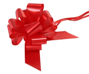 Eleganza Poly Ribbon Pull Bows Pk 20 - Floristry, Weddings, Craft 50mm Width - Picture 1 of 4