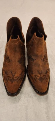 Botas Roper Ava para mujer marrón imitación cuero bordadas botines occidentales Foto 1 de 4