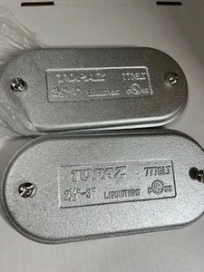 2 Topazio 777GLT Coperchio a tenuta stagna mozzo in ferro misura 2-1/2" - 3" morsetto su grigio Y308B - Foto 1 di 11