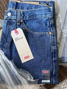 Levi’s 505 Regular Fit Men’s Jeans Blue Straight Leg 29” X 34” NEW - Picture 1 of 6