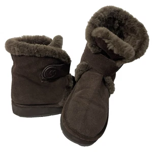Michael Kors Botines Para Mujer 9M Gamuza de Oveja Marrón MK Zapatos Botas Piel Tobillo - Imagen 1 de 9