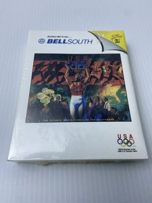 1996 Olympics Bellsouth Real Yellow Pages Novelty Notepad Mini Phone Book 5”x4” - Image 1 of 3