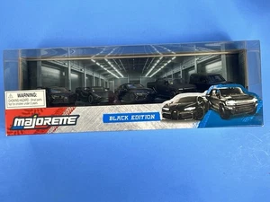 Majorette Black Edition 5 Pack - Lamborghini, Land Rover, Bugatti, Hummer, Supra - Picture 1 of 2