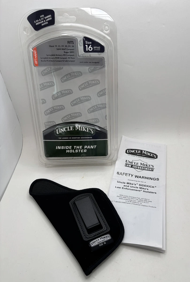 BUSHNELL Uncle Mike's Inside The Pant Holster Size 16 - Left Hand, With Retention Strap