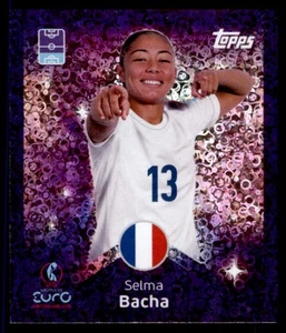 Topps Women's Euro 2025 UEFA - Selma Bacha Shining Stars No. 165 - Picture 1 of 2