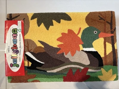Alfombra de fábrica Jellybean Mallard Duck 21”x30” interior exterior lavable a máquina Foto 1 de 3