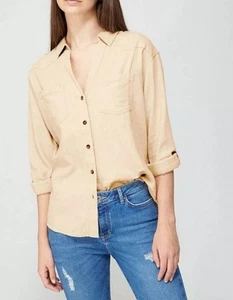 V By Very Breathable Linen Casual Shirt for Women's Stone Size UK 10 - Picture 1 of 4