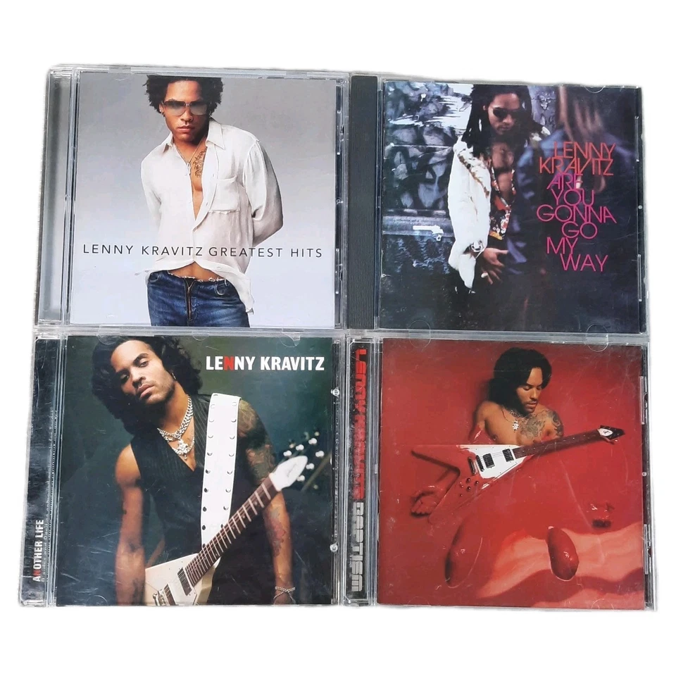 Lenny Kravitz CD Lot of 4 – Funk Rock – Greatest Hits, Are You Gonna Go My Way - Imagem 1 de 4