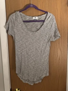 Women’s Old Navy Black And White Striped T Shirt Size Small - Picture 1 of 2