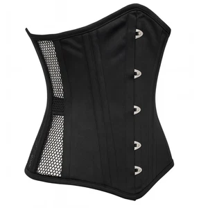 Double Steel Boned Waist Trainer Corset – Underbust Mesh Cincher and Posture - Picture 1 of 8