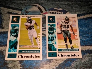 2020 Panini Chronicles #76 Miles Sanders & BRIAN DAWKINS 🦅EAGLES🦅🔥LOTTO🏈GRATIS SH - Foto 1 di 5