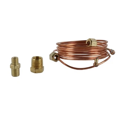 Auto Mechanical Oil Pressure Gauge Hose Kit 72 Inch Copper Pipe Installation Kit - Image 1 of 4